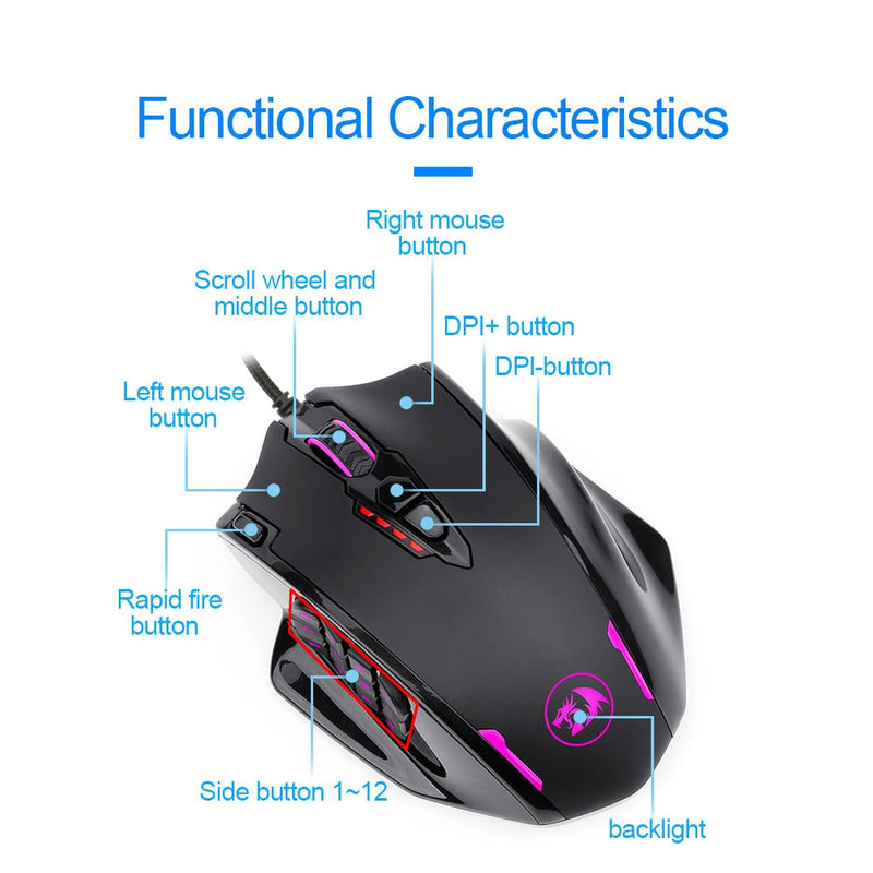 Mouse Redragon M908 Impact