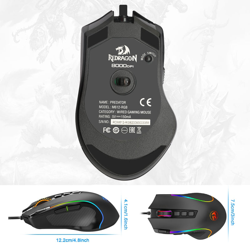 Mouse Redragon Predator M612