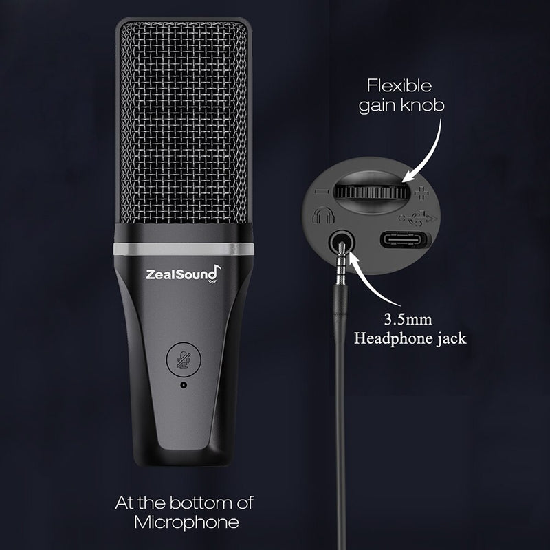 Microfone de Mesa Zealsound