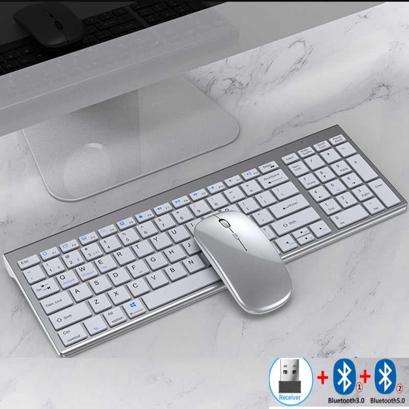 Kit Teclado + Mouse Bluetooth Jomaa Slim